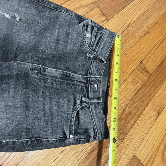 Mother The Swooner Ankle Chew Distressed Jeans in Gray Scene of the Crime 25 - Picture 11 of 11